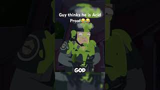 I dont think he is acid proof😂😂 rickandmorty funny funnyvideo [upl. by Airogerg]