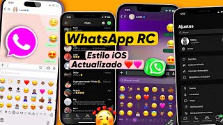 WhatsApp estilo iPhone RC actualizado ✅💯🥰😍 SIN VINCULACIÓN [upl. by Ieluuk]