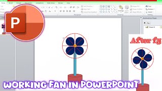 How to make working fan in PowerPoint ppt [upl. by Anaira]