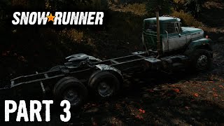 SnowRunner  Walkthrough Gameplay  Part 3  Getting Stuck amp Rockslide  Xbox One [upl. by Noicpesnoc679]