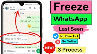 How to Freeze Whatsapp Last Seen 2024 3 Easy Process [upl. by Tesler140]