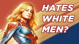 Does “Captain Marvel” Brie Larson Hate White Men  Marvel Avengers Endgame Lead Up [upl. by Bysshe]