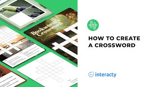 How to create a Crossword Puzzle on Interacty Printable amp Digital [upl. by Naejarual]