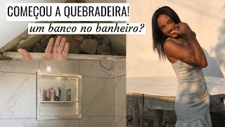 NOVIDADES  NICHO E BANCO NO BANHEIRO  QUEBRADEIRA 5  Kevileen Silva [upl. by Drolyag]