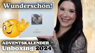 Wunderschön 🤩 Purelei ADVENTSKALENDER 2024 Unboxing Gold  Try On [upl. by Bandur]