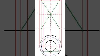 Constructing a Hyperboloid of Revolution through asymptote method [upl. by Haeel]