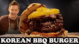 Gangnam Style Burger with Korean Barbecue  Burger Lab [upl. by Akeit]