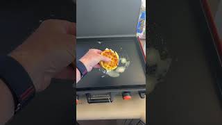 KETO GRILLED CHEESE AND TOMATO ON BLACKSTONE GRIDDLE chaffle chaffles blackstone lowcarb keto [upl. by Ashly]