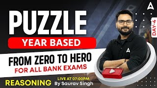 Puzzles Year Based Reasoning for all Bank Exams  Reasoning Tricks by Saurav Singh Class 4 [upl. by Scandura]