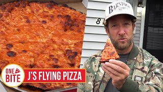 Barstool Pizza Review  J’s Flying Pizza Bridgewater MA [upl. by Pinto]