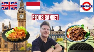 Trying INDONESIAN Food In LONDON ENGLAND 🇬🇧🇮🇩 [upl. by Seed]