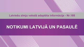 Videoziņas Nr 188 quotLatvijas budžets Rēzeknes mērs atbrīvots no amata un citi notikumiquot [upl. by Nepil826]