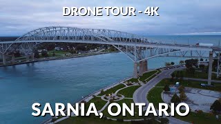 A Captivating 4K Drone Flight Over Sarnia Ontario  Skyline Serenity [upl. by Arinayed999]