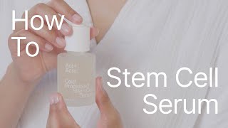 How To Apple Stem Cell Serum  ActAcre [upl. by Neimad]