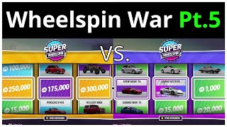 Forza Horizon 5  SUPER WHEELSPIN WAR pt5 FH5 Super Wheelspin Opening Competition Ft Inferno [upl. by Trip347]