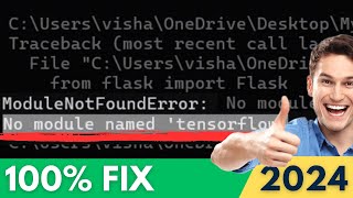 How to FIX ModuleNotFoundError No Module Named Tensorflow in Jupyter Notebook 2024 [upl. by Venetia]