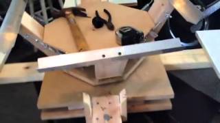 Diy 4 color 4 station screen printing press [upl. by Adaline125]