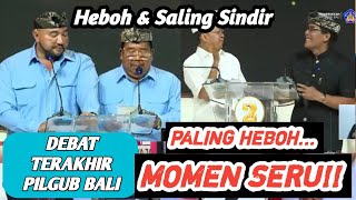 DEBAT PANAS MOMEN LUCU Debat Terakhir Pilgub Bali 2024 Koster Giri vs Mulya Pas [upl. by Uchida291]