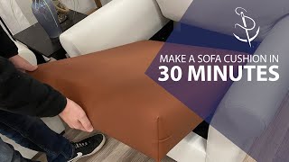 Make a Sofa Cushion in 30 Minutes [upl. by Nileuqay289]