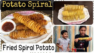 Homemade POTATO SPIRAL  How to make Fried Spiral Potato  Potato Tornado 🌪  AAA Tamil Channel [upl. by Val208]