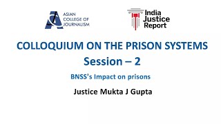 Colloquium on the Prison Systems  Session 2  Saturday October 5 2024 [upl. by Yngad]