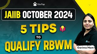 RBWM JAIIB 2024 Exam Preparation Tips  RBWM Exam Strategy  How to Prepare for RBWM JAIIB  Edutap [upl. by Shoemaker]