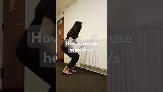 Relatable Us Indians are redefining the uses of heaters 😂 comedy trending glasgow indian [upl. by Llenil153]