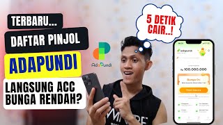 Cara Daftar Pinjol AdaPundi ✅ Hitung Bunganya Jamin Langsung Cair [upl. by Nylinnej]