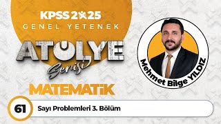 61  Sayı Problemleri 3 Bölüm  Mehmet Bilge YILDIZ [upl. by Alethea]