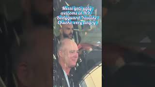 Messi bodyguard Yassine Chueko gets extremely angry seeing Messi receive ugly welcome in New York [upl. by Aitas]