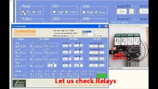 RS232 Serial Port Relay Switch demo [upl. by Scheider]