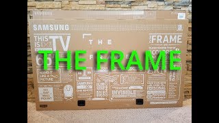 New 2017 Samsung quotThe Framequot TV Unboxing [upl. by Euqinor]