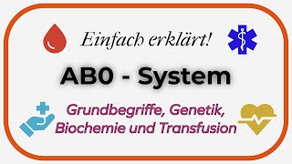 Blutgruppen Das AB0  ABO  System  Einfach erklärt [upl. by Flita]