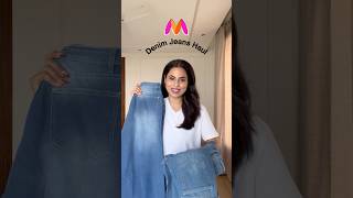 Myntra Denim Jeans Haul💙 denim denimjeans jeans jeanshaul haul myntrahaul shoppinghaul [upl. by Elsy285]