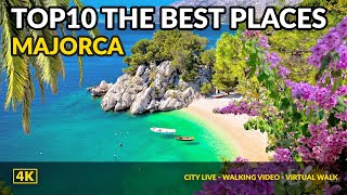 Top10 The best places and beaches in Mallorca  Areal Drone 4K Majorca [upl. by Norha987]