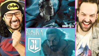 Snyder Cut SUPERMAN GETS BLACK SUIT amp AQUAMAN TRAILER REACTION Zack Snyders Justice League [upl. by Suiramaj]