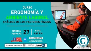 📖CURSO👨‍🔧ERGONOMÍA Y AMBIENTE LABORAL Análisis de los Factores Físicos🙆‍♂️ [upl. by Karlik653]