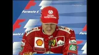 Grand Premio d Italia 2000 Circuito di Monza  Conferenza Stampa  Il cuore di Schumi HDᴴᴰ [upl. by Nwahsear]