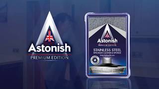 Astonish Premium Edition Stainless Steel Cleaner amp Sponge [upl. by Casi]