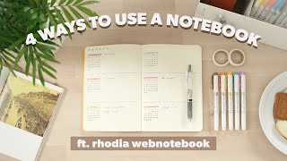 4 Ways to Use a Rhodia Notebook 📓 Students Artists and More [upl. by Lednar]