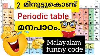 Simple technique to study periodic tableMalayalam code for 118 elements [upl. by Doraj]