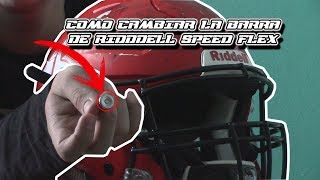 Como CAMBIAR la BARRA de un Riddell Speed Flex en ESPAÑOL [upl. by Flagler785]