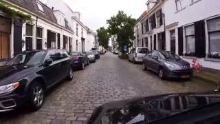 Driving in Netherlands Bussum Naarden Star Fort [upl. by Shir]