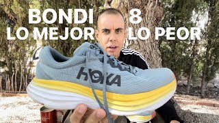 HOKA BONDI 8 👟  LO BUENO Y LO MALO DE ESTAS ZAPATILLAS 😊🤔 [upl. by Ilan609]