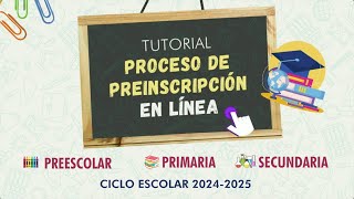 Videotutorial Preinscripciones En Línea 20242025 [upl. by Lanita]