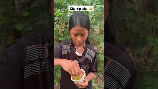 Zip zip zip 🤣🤣 edit food wildfruit eatingrice eatrice [upl. by Liahus111]