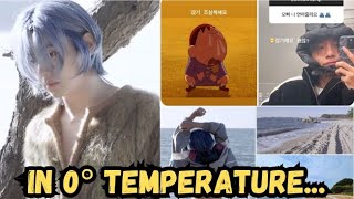 Taehyung did a shirtless photoshoot in Zero degree temperature [upl. by Atterual]