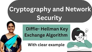 Diffie Hellman Key Exchange Algorithm in Cryptography  Cryptography and Network Security [upl. by Hujsak278]