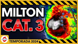 Huracán Milton se acerca a Tampa Sarasota Lakeland Orlando Kissimmee y Melbourne Florida [upl. by Onez]