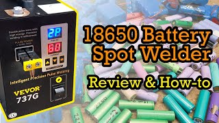 How to Build Recycled 18650 Battery Packs Easily VEVOR 737G Spot Welder Review [upl. by Wilhelmina205]